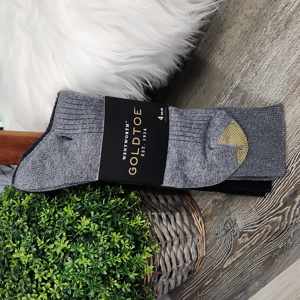 Goldtoe Wentworth Repreve Recycled Comfort Socks - 4 Pairs